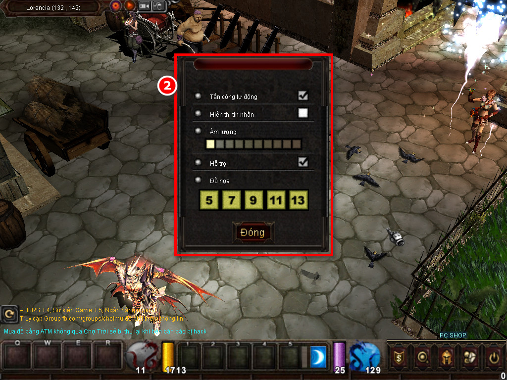 Chức năng chính của Game MU Ba Miền Chức năng chính của Game MU Ba Miền